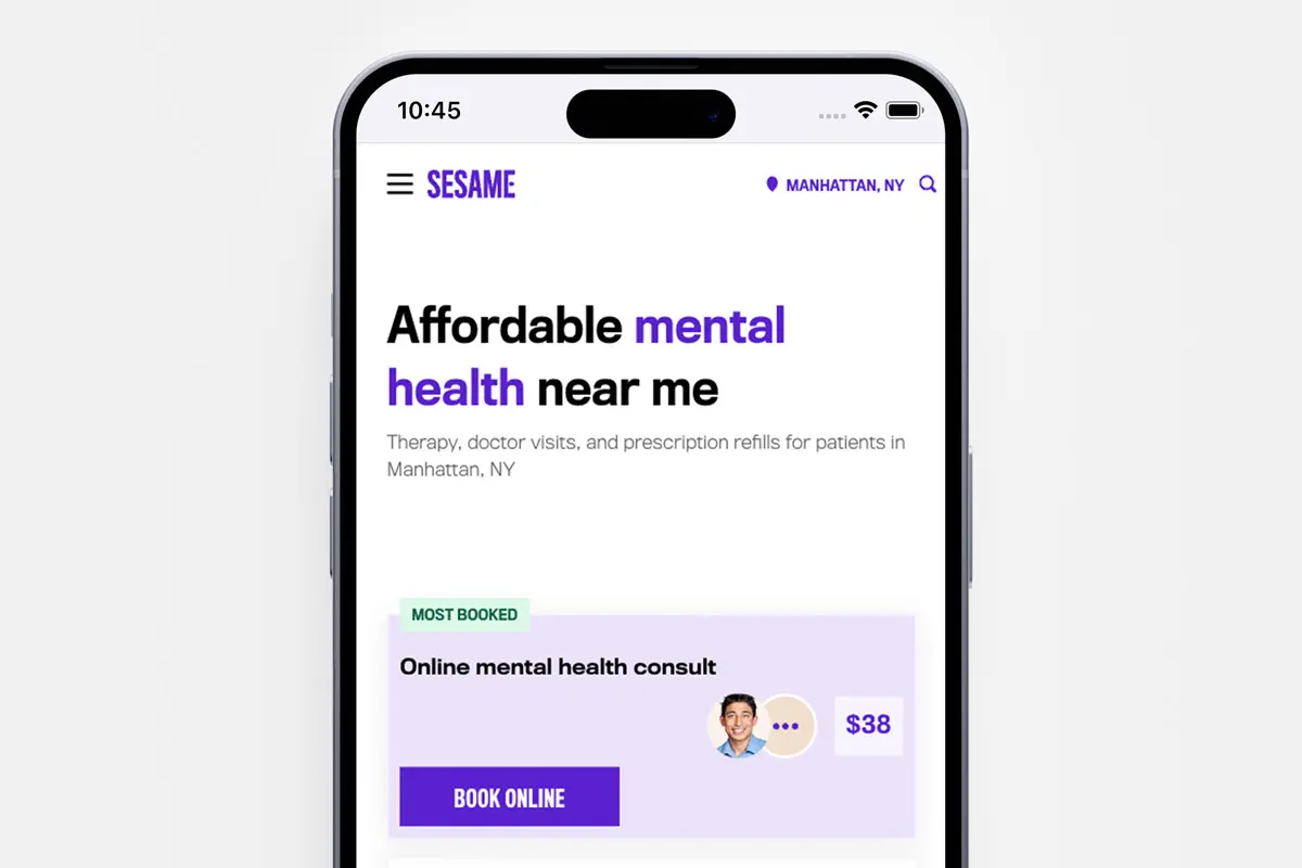 smartphone with sesame app