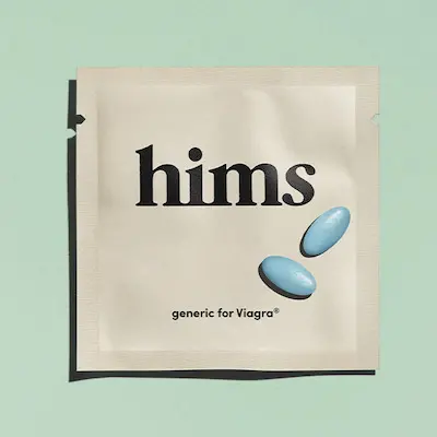 Pouch of Hims generic viagra sildenafil medication